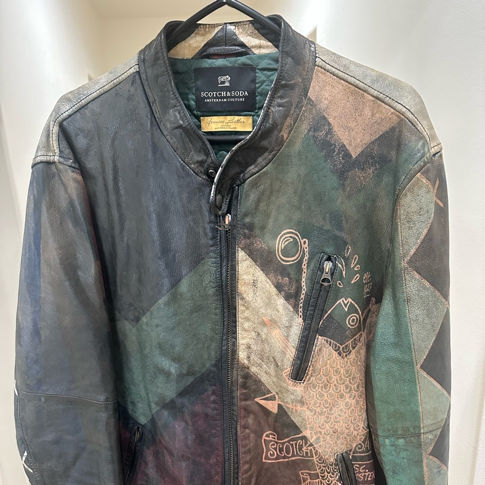 Scotch & Soda leather men’s jacket
